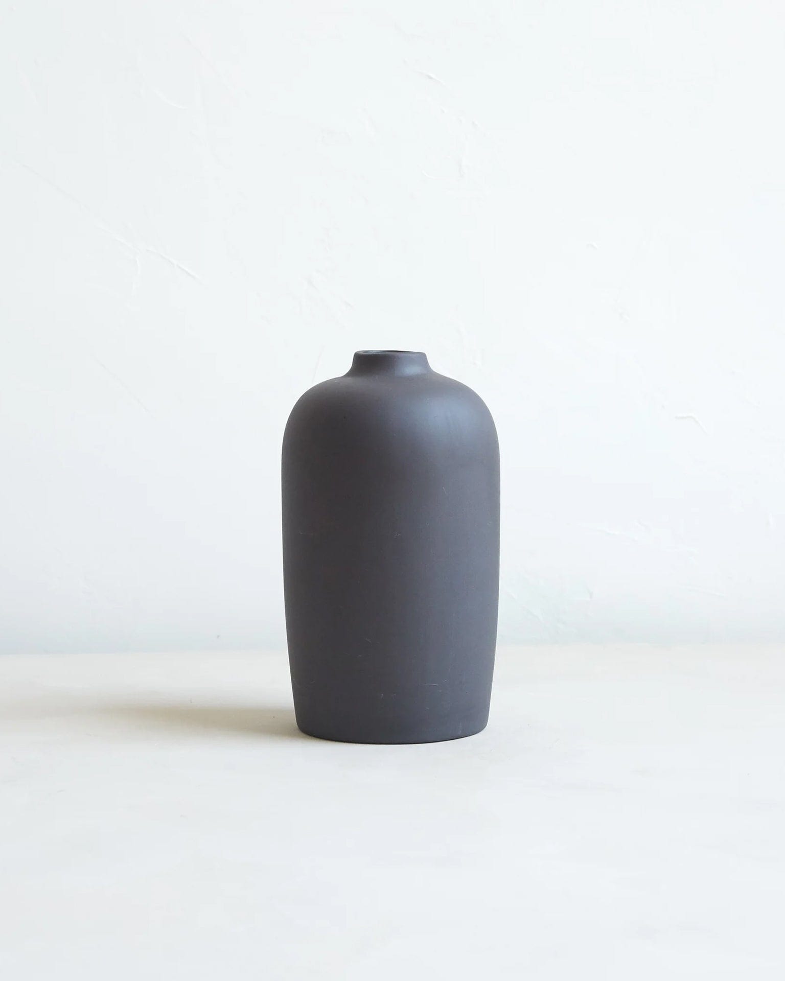 Tall Ceramic Blossom Vase in Smoke