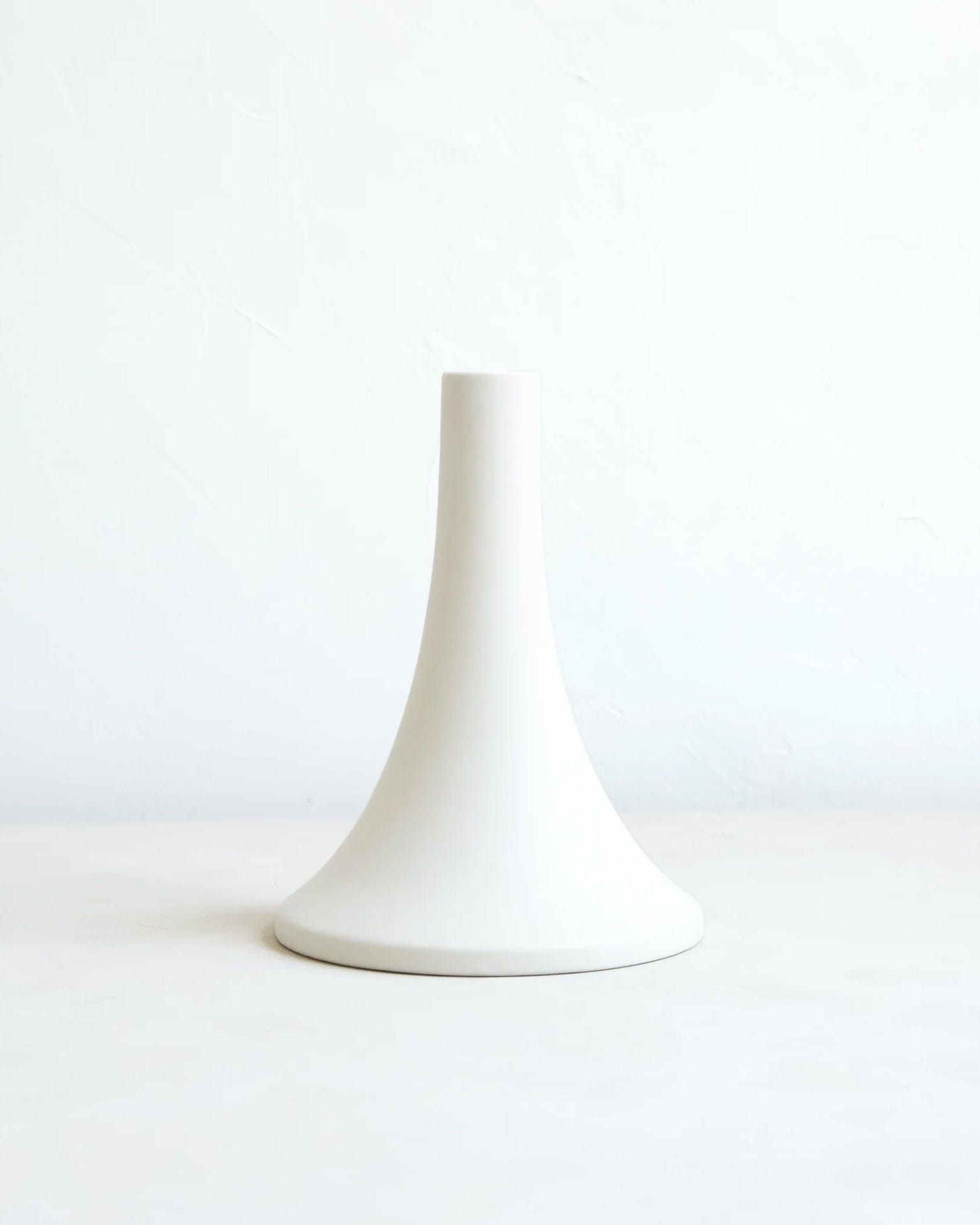 Tall Ceramic Grand Taper Holder in Matte White