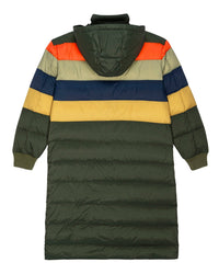 the Great Outdoors The Down Strom Puffer in Mountain View Multi Stripe 