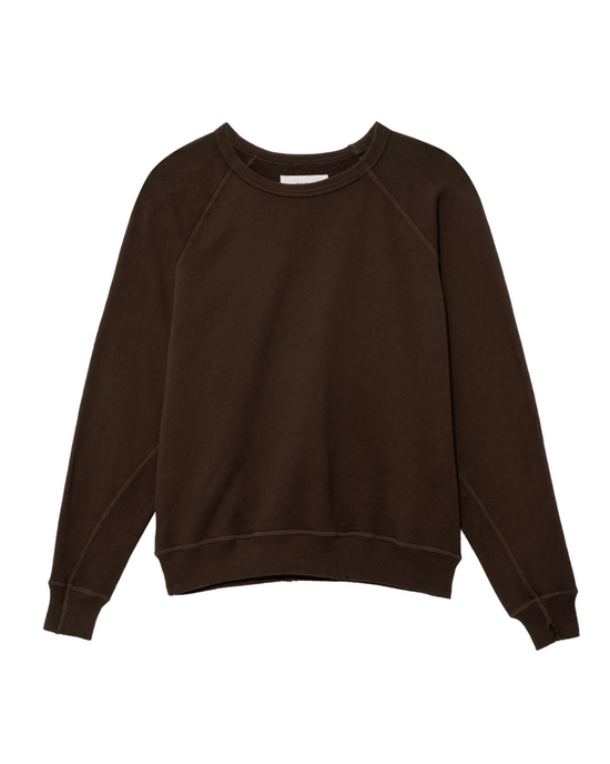 the Great The College Sweatshirt in Toasted Walnut 