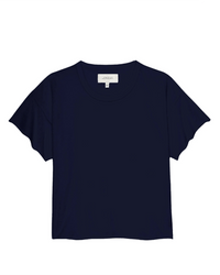 the Great The Crop Tee in True Navy 