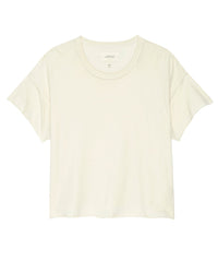 the Great The Crop Tee in Washed White 