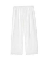 the Great Sleep The Eyelet Easy Sleep Pant in True White