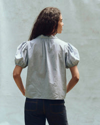 the Great Clothing The Fairway Top in Light Chambray