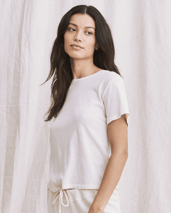 the Great Clothing The Little Tee in Washed White