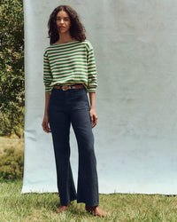 the Great Clothing The Sailor Sweater in Dill Stripe