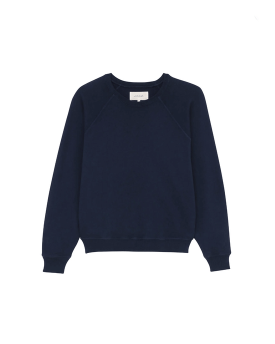 the Great Clothing The Shrunken Sweatshirt in True Navy