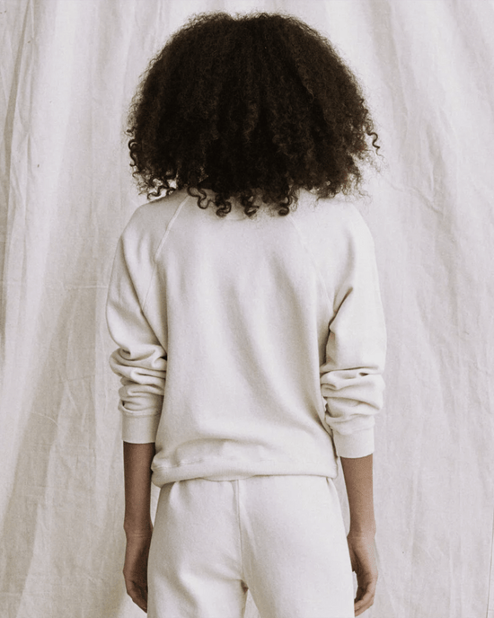 the Great Clothing The Shrunken Sweatshirt in Washed White