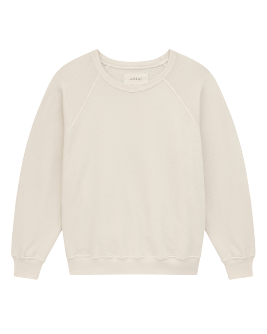 the Great Clothing The Shrunken Sweatshirt in Washed White