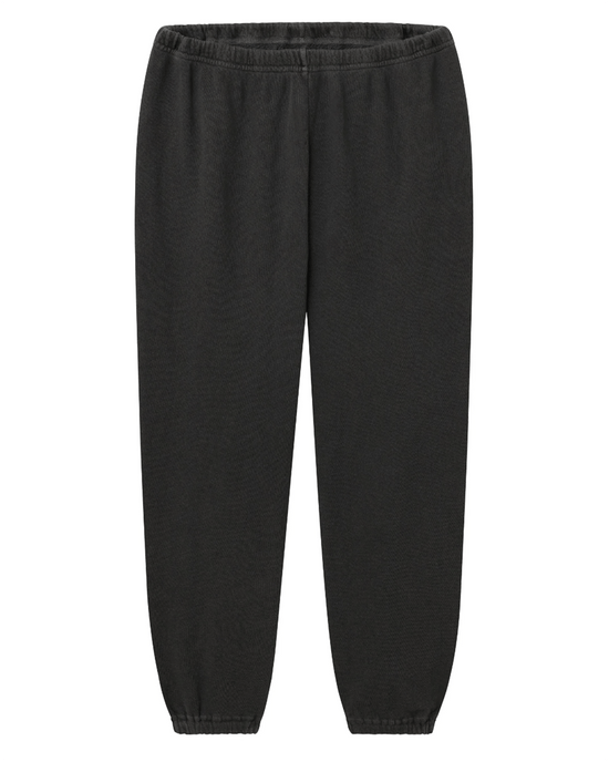 the Great Clothing The Stadium Sweatpant in Washed Black