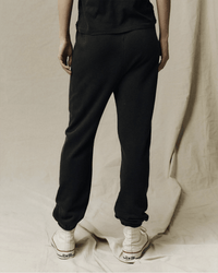 the Great Clothing The Stadium Sweatpant in Washed Black