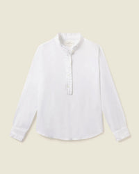 Trovata Birds of Paradis Clothing Breezy Blouse in White