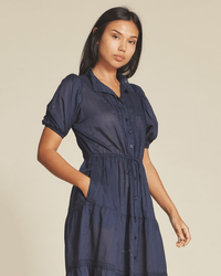 Trovata Birds of Paradis Clothing Hildie Dress in Navy