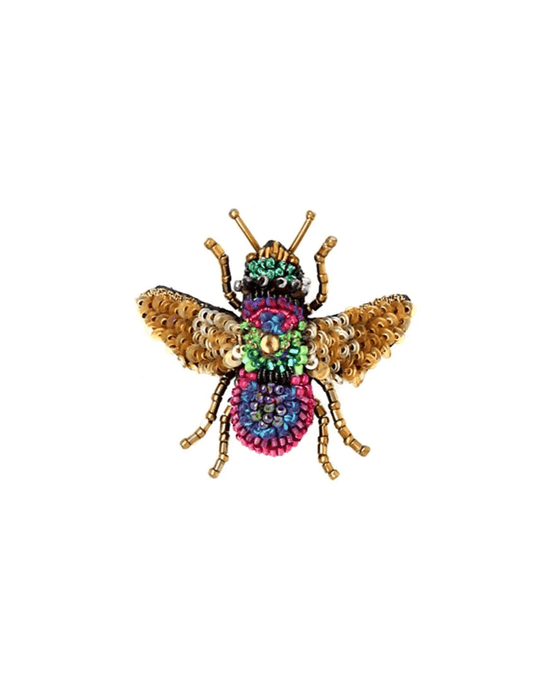 Trovelore Jewelry Rainbow Bee Brooch Pin