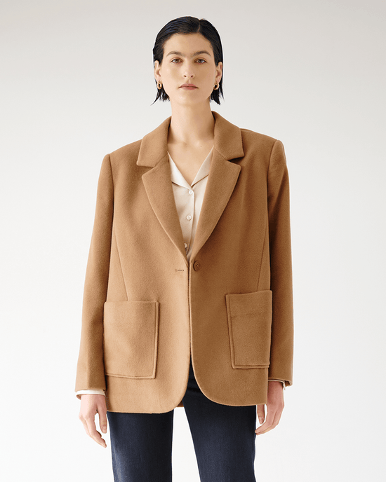 Velvet by Graham & Spencer Clothing Alamos L/S Blazer in Camel