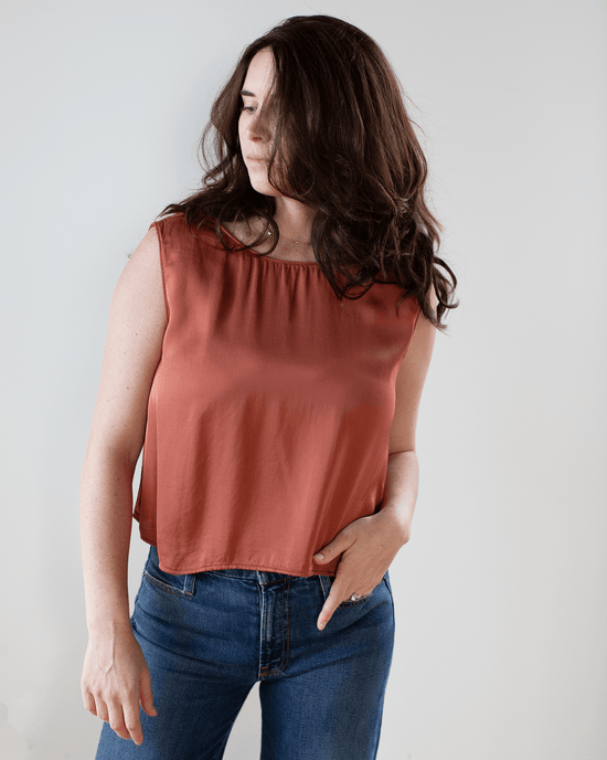 Velvet by Graham & Spencer Clothing Bonny Sleeveless Top in Rustic