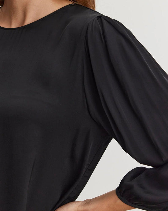 Velvet by Graham & Spencer Clothing Esme L/S Top in Black