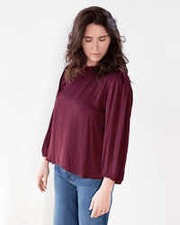 Velvet by Graham & Spencer Esme L/S Top in Wildberry 