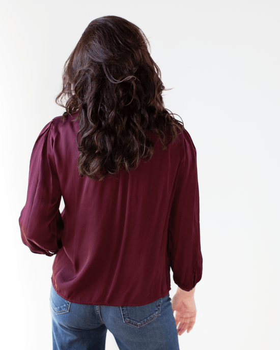 Velvet by Graham & Spencer Esme L/S Top in Wildberry 