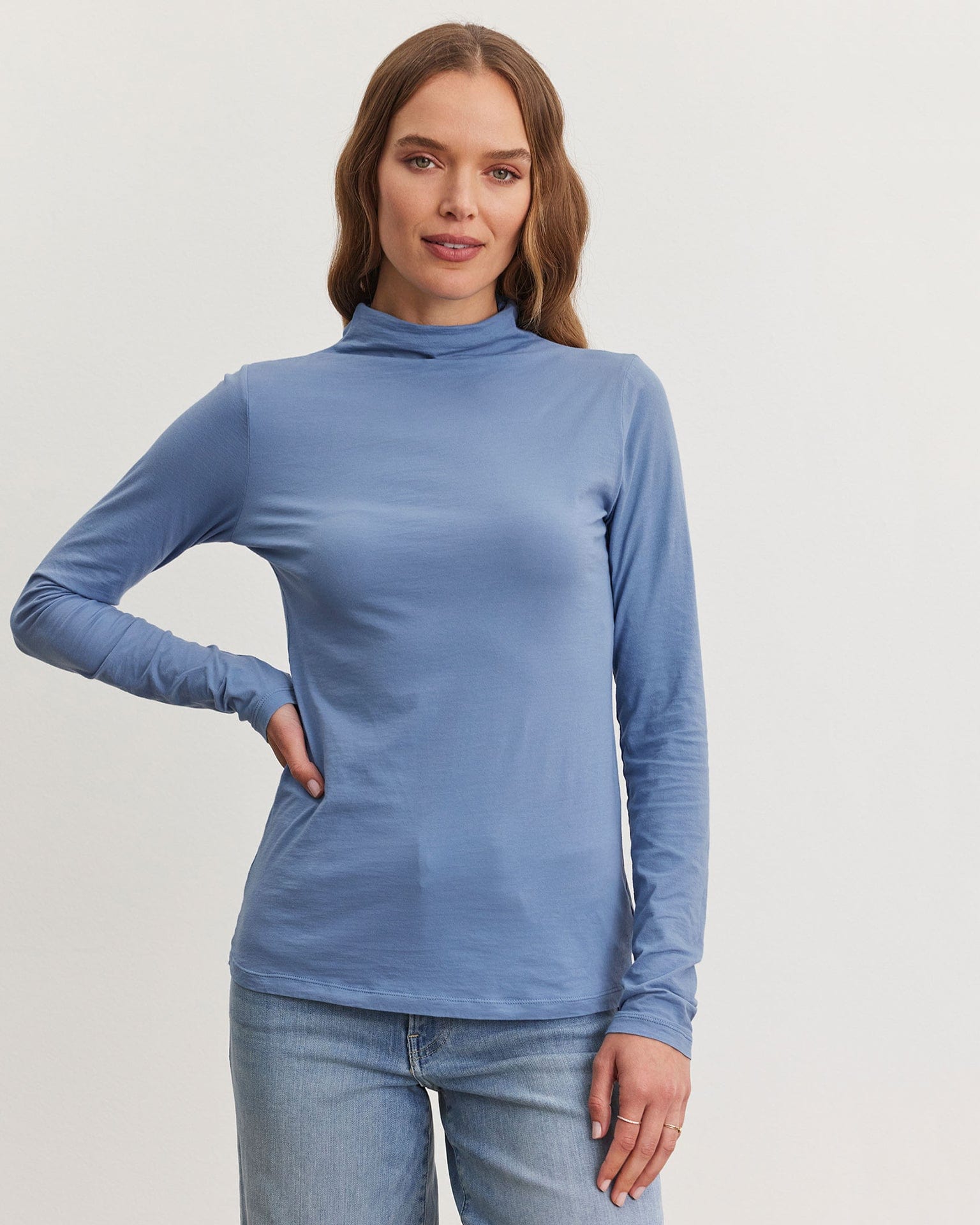 Talisia Turtleneck Top in Yacht