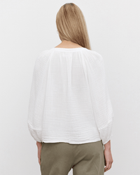 Velvet by Graham & Spencer Clothing Vivi Puff L/S Top in White