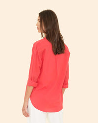 XiRENA Clothing Beau Shirt in Clambake Red