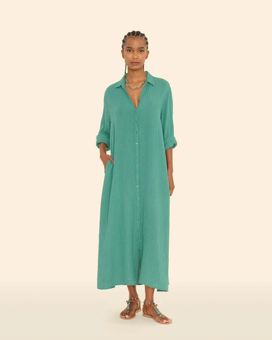 XiRENA Clothing Boden Dress in Bottle Green