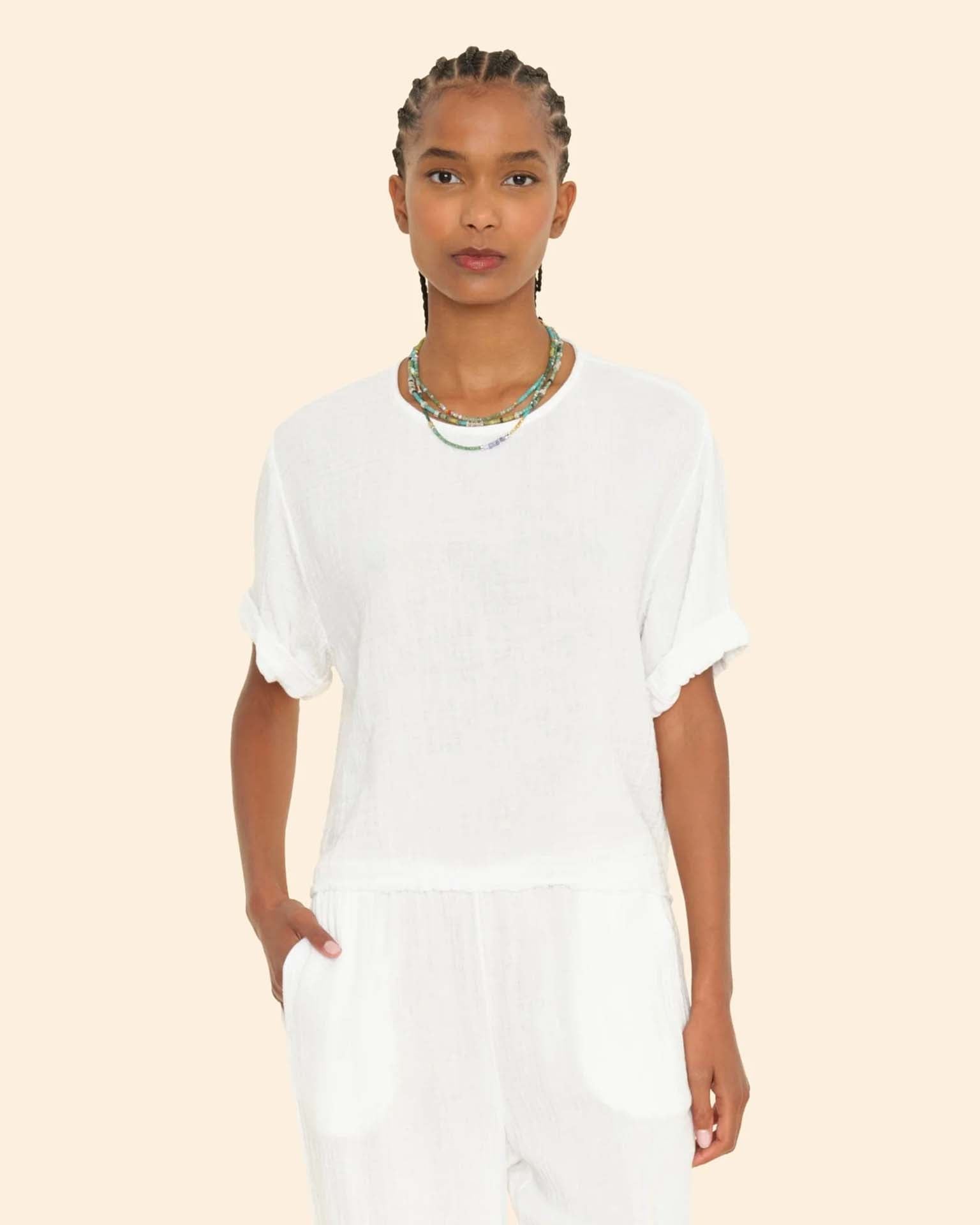 Carson Top in White