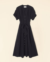 XiRENA Cate Roll Slv Shirtdress in Black 