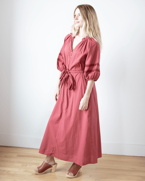 XiRENA Clothing Prue Dress in Brick Red