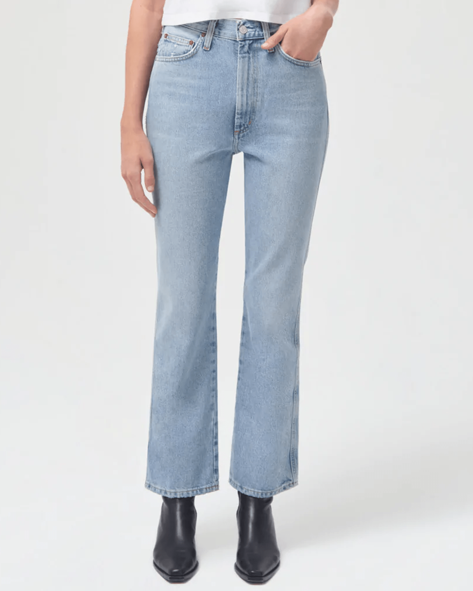 Pinch Waist Jean in Riptide