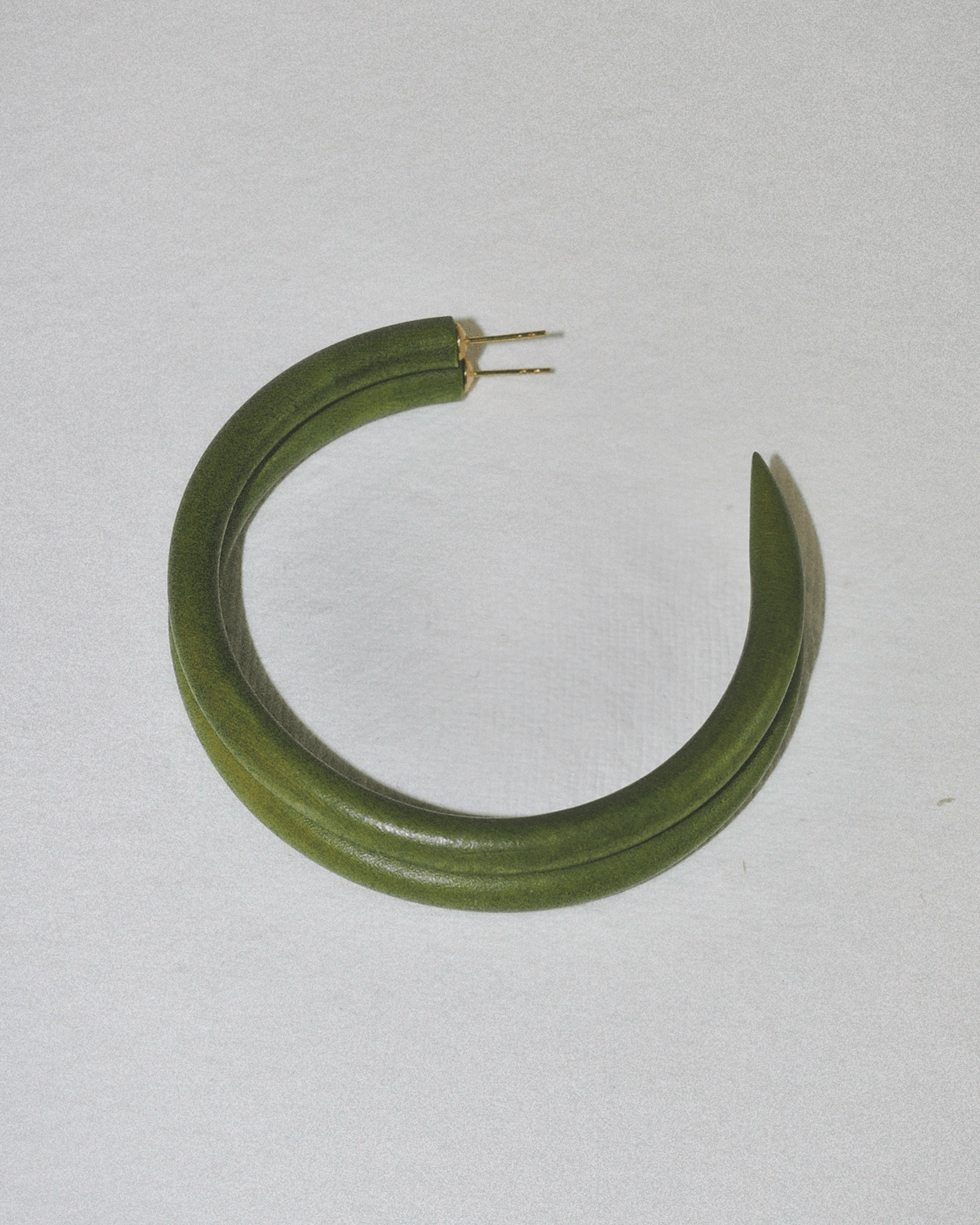 C Hoop in Large in Olive