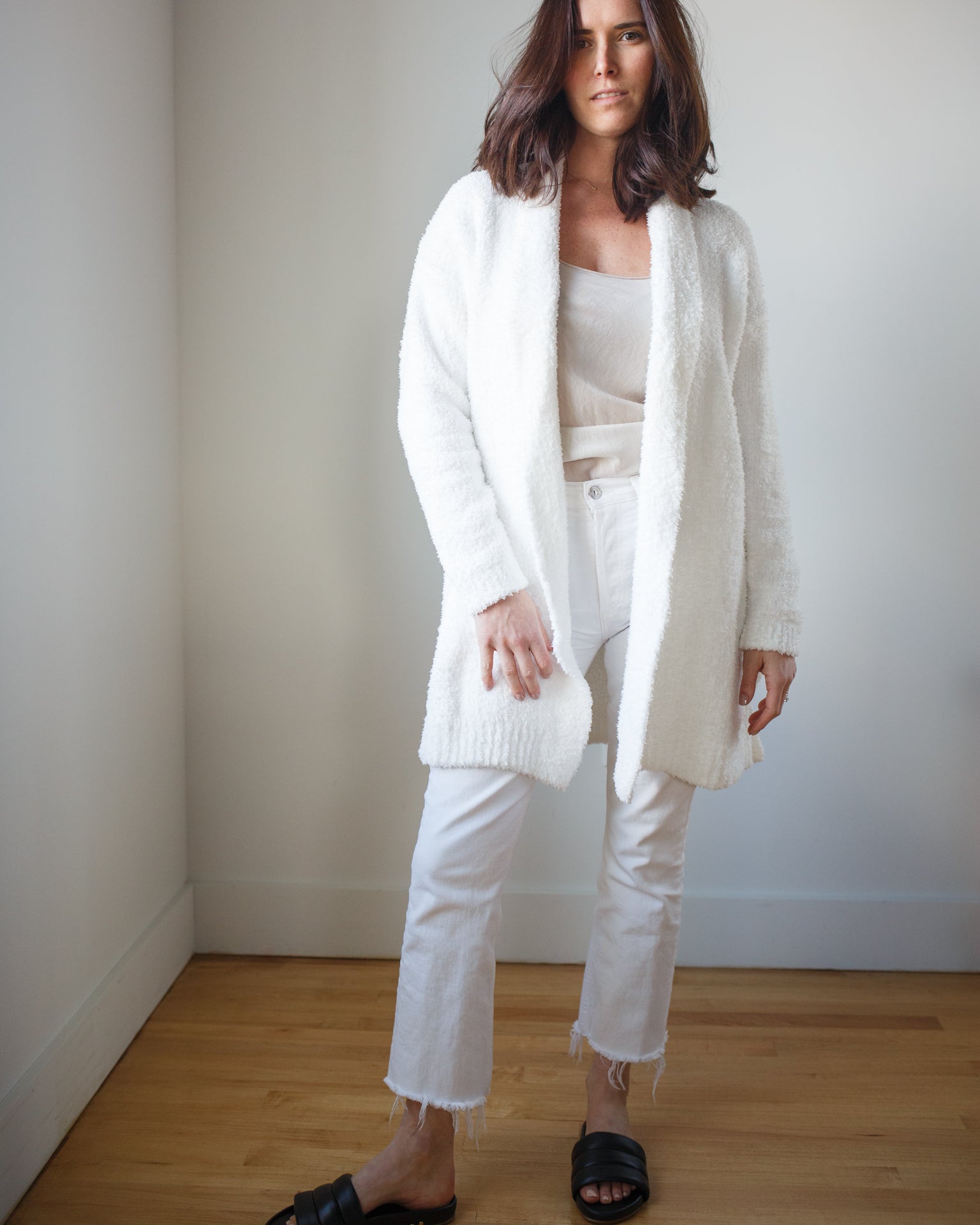 Bella Dahl Shawl Collar Cardigan in Winter White Bliss Boutiques