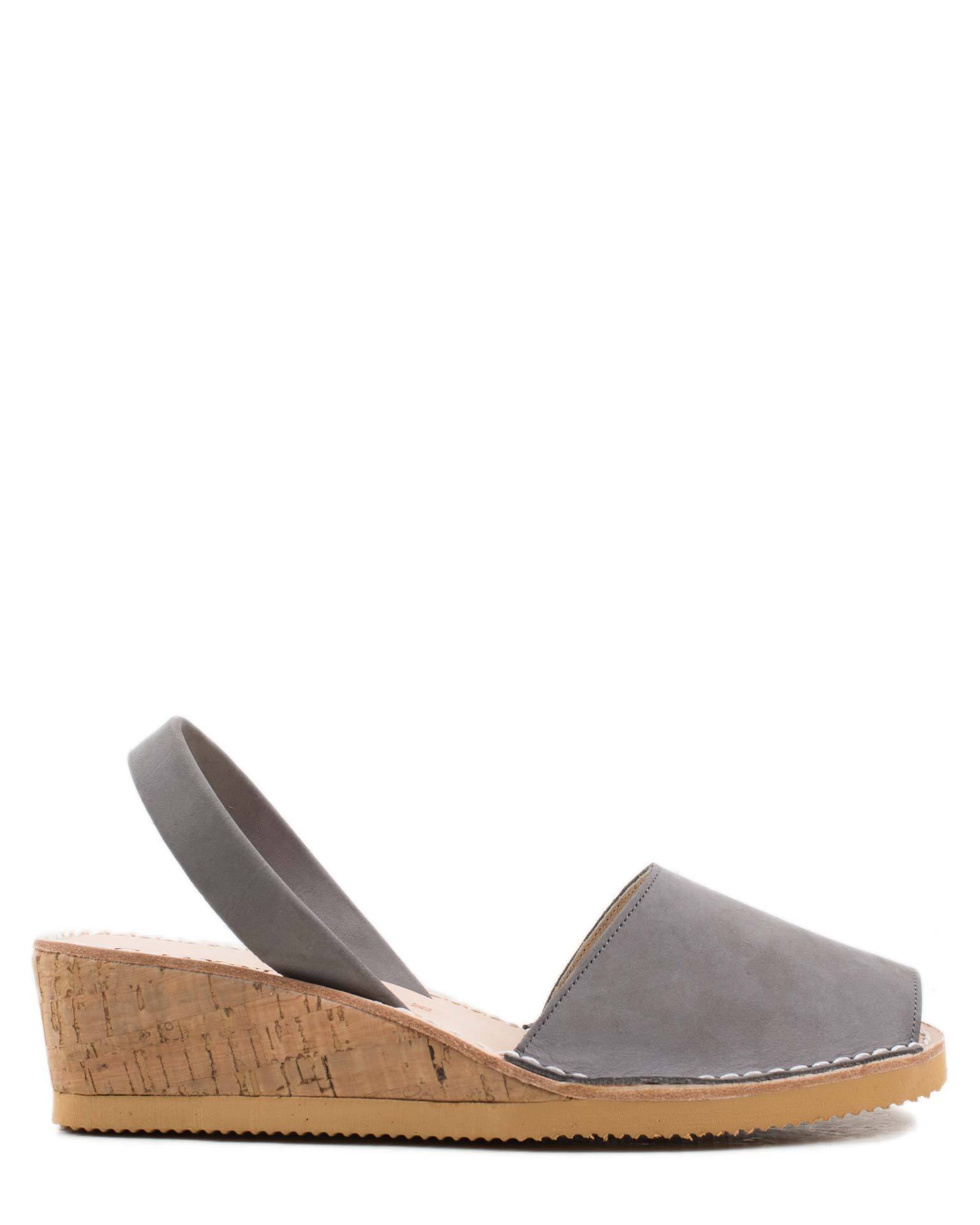 Wedge Sandal in Gris