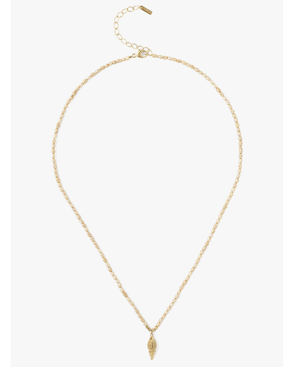 Chan Luu CL Champagne FW Pearl Gold Necklace Bliss Boutiques