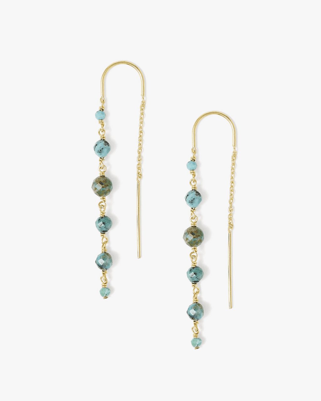 Chan Luu Hani Threader Earrings in Turquoise Bliss Boutiques