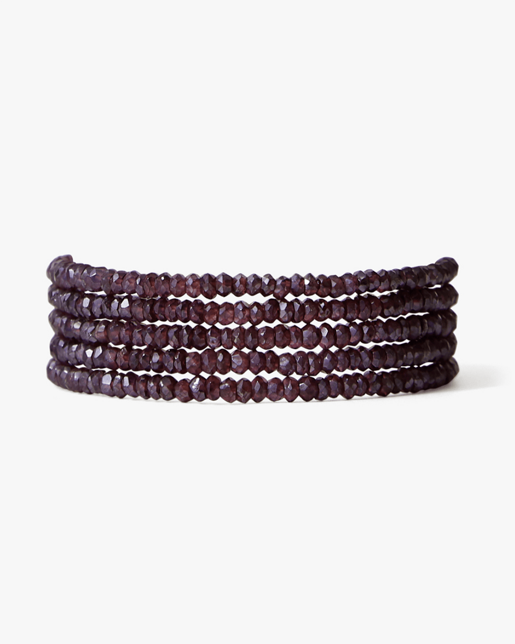 Chan Luu Naked Wrap Bracelet in Mystic Garnet w SS Bliss Boutiques