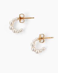 Chan Luu Petite Cream Pearl Holly Hoop Earrings Bliss Boutiques