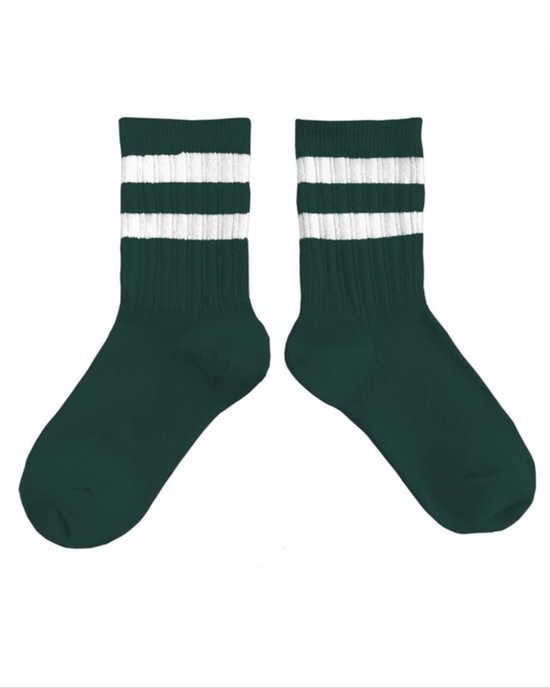 Collegien Nico Varsity Socks in Vert Foret 