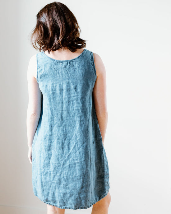 CP Shades Clothing Jess Dress in Bleach Indigo Twill