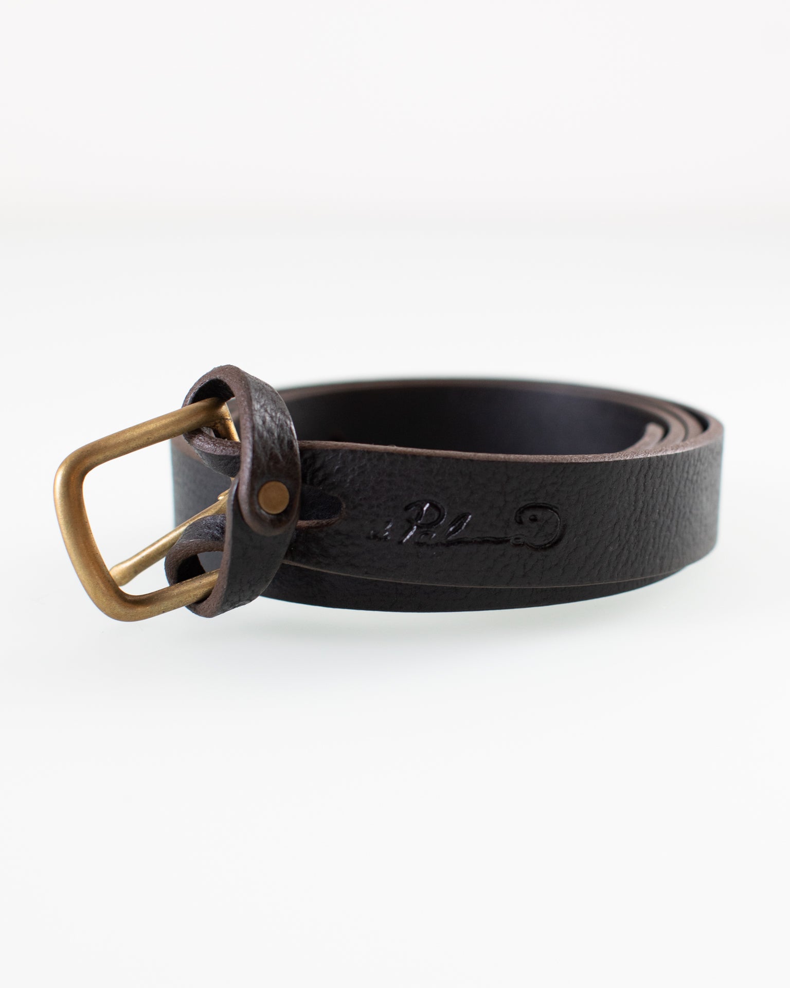 Mon Senor Belt in Black w/ Brass