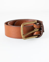 Depalma Handsewn Accessories Mon Senor Belt in Tobacco w/ Brass