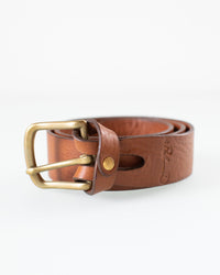 Depalma Handsewn Accessories Mon Senor Belt in Tobacco w/ Brass