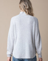 Margaret O'Leary Clothing Funnel Tunic in Heather/Mist