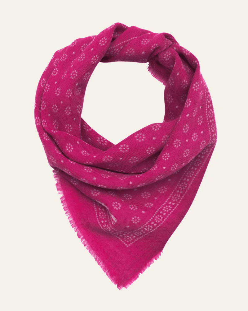 Louis Vuitton LOUIS VUITTON shawl stole scarf cashmere/silk/wool pink x  multicolor ladies
