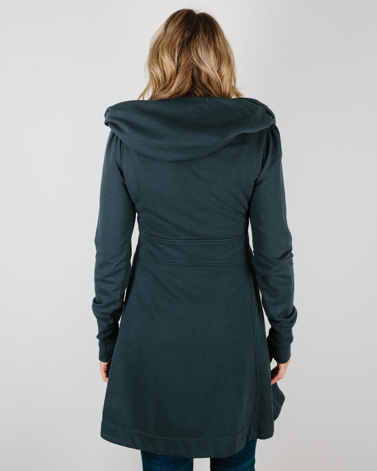 Prairie Underground Long Cloak Hoodie in Drab 