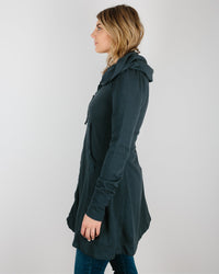 Prairie Underground Long Cloak Hoodie in Drab 