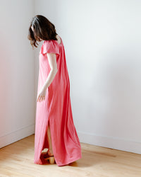 Sundry Maxi Trapeze Dress in Poppy- Bliss Boutiques