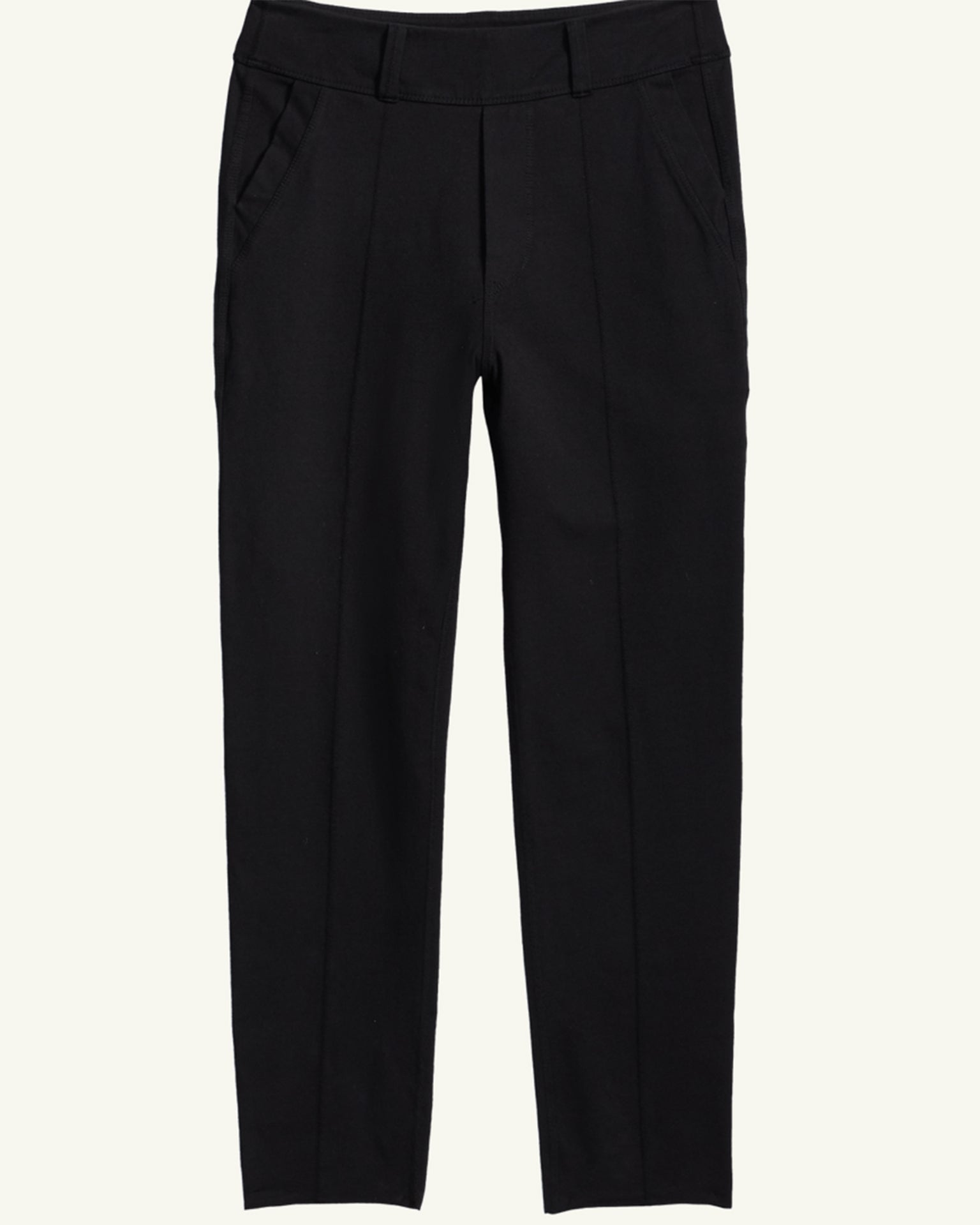 Buy MYEDO Women's Pocket Elastic Leggings Casual Pleated Trousers Pencil  Pants Trousers (Black, M) Black Medium at Amazon.in