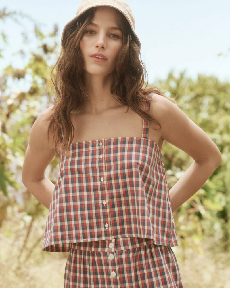 the Great The County Line Cami in Picnic Plaid - Bliss Boutiques